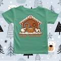 Funny Christmas Shirt - Gingerbread nativity scene
