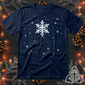 Christian Christmas Shirt - Snowflake Cross Religious Tee